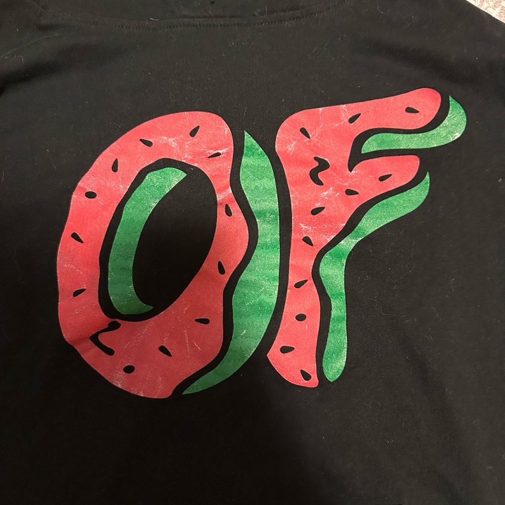 odd future hoodie with watermelon doughnut logo! - Picture 2 of 3